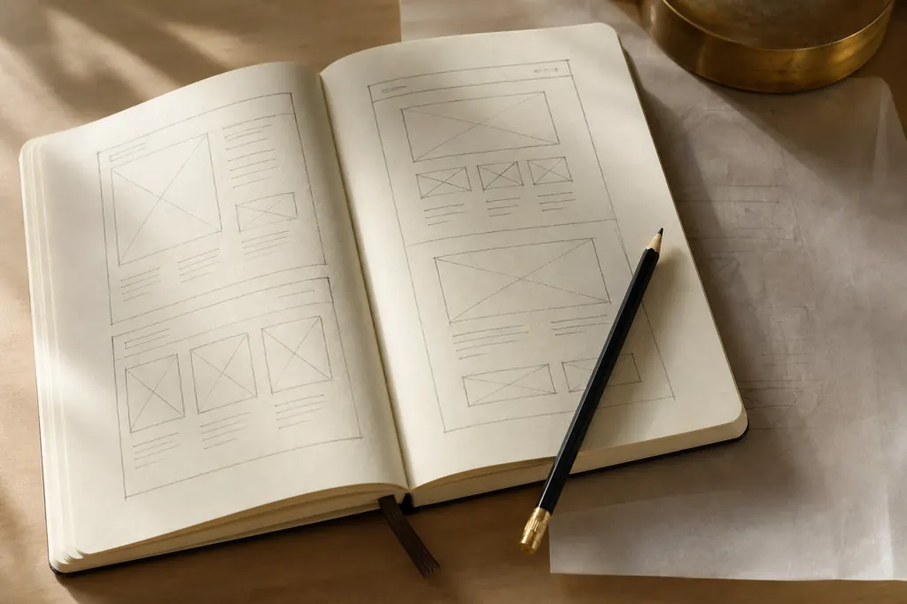 Boceto de la estructura de una página